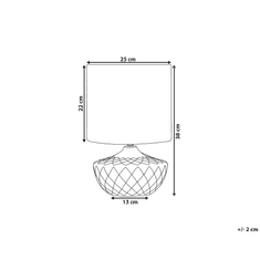 Beliani Stolná lampa 38 cm VAAL