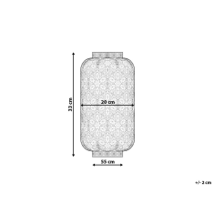 Beliani Niklová stolná lampa SAJO M