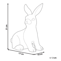 Beliani Dekoratívna figúrka biela 21 cm MORIUEX