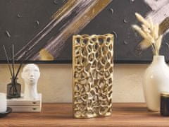 Beliani Dekoratívna kovová váza zlatá SANCHI