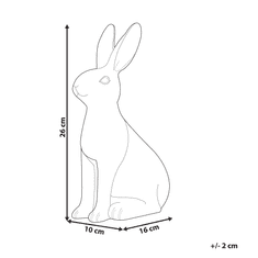 Beliani Dekoratívna figúrka biela 26 cm RUCA