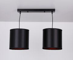 Candellux CANDIDA Pendant Black 2X40W E27 Čierne tienidlo