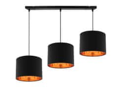 Candellux CANDIDA Pendant Black 3X40W E27 Čierne tienidlo