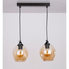 Candellux ASPA Pendant Black 2X40W E27 Hnedé tienidlo