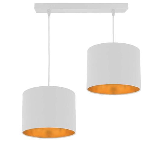 Candellux ATLANTA Pendant White 2X40W E27 Biele tienidlo