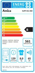 Amica sušička SUPF 811 BW