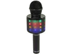 Lean-toys Bezdrôtový USB mikrofón s reproduktorom na nahrávanie karaoke Model WS-858 Black