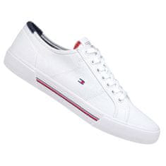 Tommy Hilfiger Obuv biela 44 EU Core Corporate Canvas Vulc