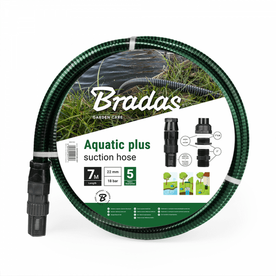 Bradas Sacia sada 7m AQUATIC PLUS BR-SATP2207/BK-SET