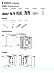 Philco vstavaná práčka so sušičkou PLWDI 1486 BBI