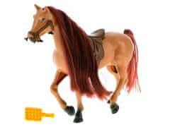 Mikro Trading Kôň 18 cm so sedlom a príslušenstvom v krabici kód: MI51014