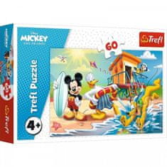 Puzzle Mickey Mouse na pláži - 60 dílků