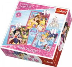 Puzzle Disney princezny Kouzelný svět 3v1 - 20,36,50 dílků