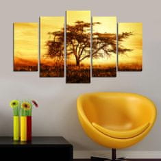 Hanah Home Viacdielny obraz Tree In The Golden Hour 110x60 cm