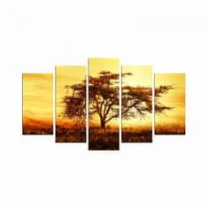 Hanah Home Viacdielny obraz Tree In The Golden Hour 110x60 cm