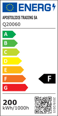 ACA Lightning LED vonkajšie reflektor Q 200W/230V/6000K/17600Lm/110°/IP66, čierny