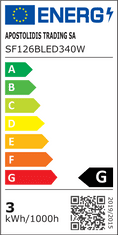 ACA Lightning LED nástenná lampička s vypínačom SWAN 3W/230V/4000K/210Lm/50°/IP20, biela