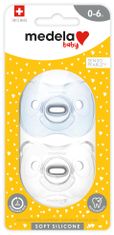 Medela Baby mäkký celosilikónový cumlík Boy 0-6m 2ks