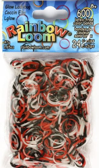 Rainbow Loom Original-gumičky-600ks- svietiaca lienka