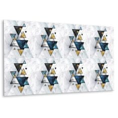 kobercomat.sk Stěnový panel Abstrakcia mramorových trojuholníkov 100x50 cm 