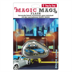 HAMA Blikajúci obrázok Magic Mags Flash Police Alarm Rick k Step by Step GRADE, SPACE, CLOUD, 2IN1 a KID