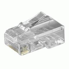 sapro Konektor UTP CAT5 RJ45 8P8C, netienený, neskladaný