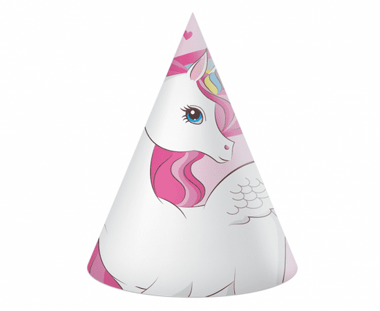 Procos Papierové klobúčiky Magical unicorn - 6 ks