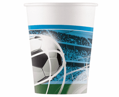 Procos Papierové poháre Futbal - 8 ks / 200 ml