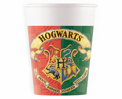 Procos Papierové poháre Harry Potter Hogwarts Houses - 8 ks / 200 ml