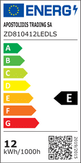 ACA Lightning LED nástenné dekoratívne svietidlo FOGA 12W/230V/3000K/1050Lm/110°/IP20, čierne