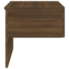 Vidaxl Nočný stolík, nástenný, hnedý dub, materiál na báze dreva