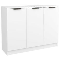 Vidaxl Komoda biela 90,5x30x70 cm spracované drevo