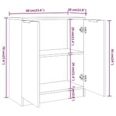 Petromila vidaXL Komoda dub sonoma 60x30x70 cm spracované drevo