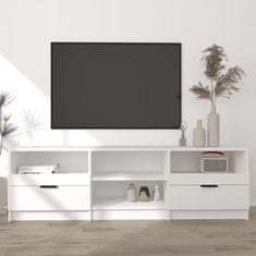 Vidaxl TV stolík biely 150x33,5x45 cm spracované drevo