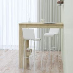 Petromila vidaXL Nástenný barový stôl sonoma 102x45x103,5 cm spracované drevo