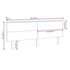 Vidaxl Čelo postele biele 204x6x82,5 cm masívna borovica