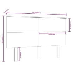 Vidaxl Čelo postele 154x6x82,5 cm masívna borovica