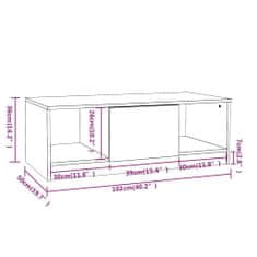 Vidaxl Konferenčný stolík čierny 102x50x36 cm spracované drevo