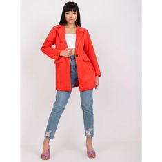 ITALY MODA Dámska bunda z eko-semišu elegantná IRMINA coral DHJ-MA-15286.88_385216 XL