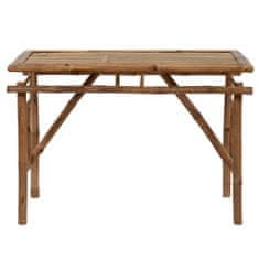 Petromila vidaXL Skladací záhradný stôl 115x50x75 cm, bambus