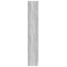 Vidaxl Knižnica sivý dub sonoma 82,5x30,5x185,5 cm spracované drevo