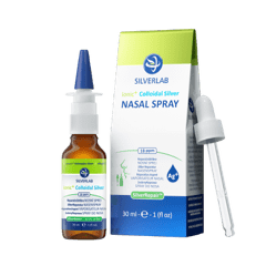 Silverlab sprej s nosovým aplikátorom 18 ppm, 30 ml