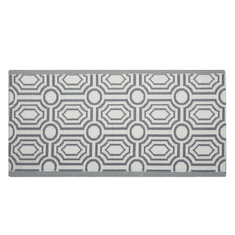 Beliani Vonkajší obojstranný koberec 90 x 180 cm sivý BIDAR