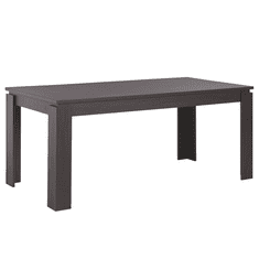 Beliani Jedálenský stôl 180 x 90 cm tmavé drevo VITON