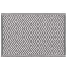 Beliani Vonkajší koberec 120 x 180 cm šedý SIKAR
