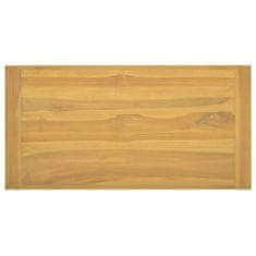 Vidaxl Polička do kúpeľne, 90x45x35 cm, masívne teakové drevo