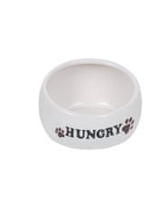 Nobby Keramická miska "Hungry" ergonomic S krémová Ø13,5x5,5cm
