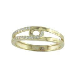 Amiatex Zlatý prsteň 66640 + Nadkolienky Gatta Calzino Strech, 58, 2.2 G
