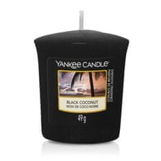 Yankee Candle votívna sviečka Black Coconut (Čierny kokos) 49g