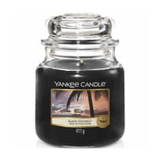 Yankee Candle vonná sviečka Black Coconut (Čierny kokos) 411g